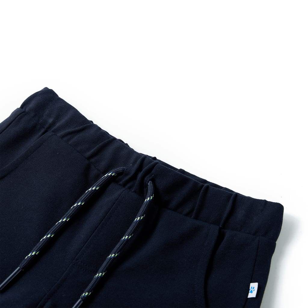 Pantalon court enfant avec cordon bleu marine 128