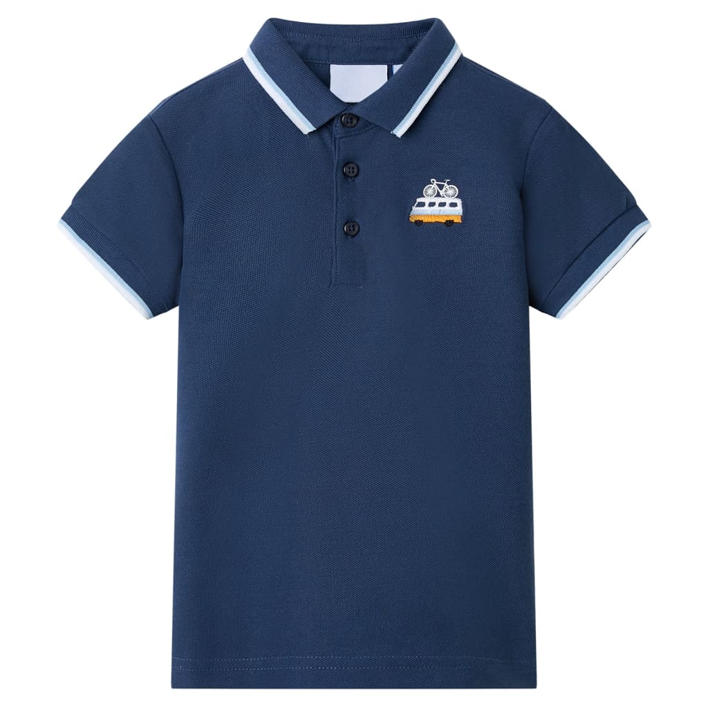 Polo de niños azul oscuro 104