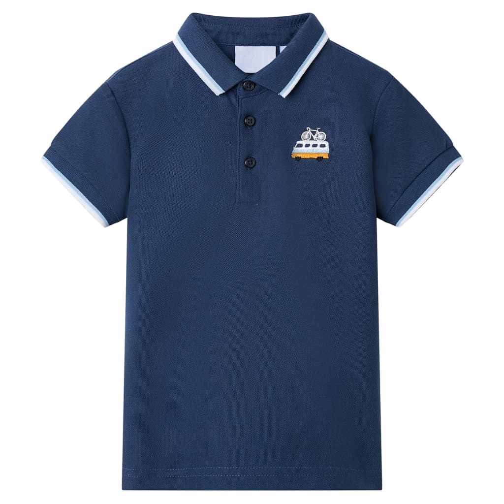 Polo de niños azul oscuro 116