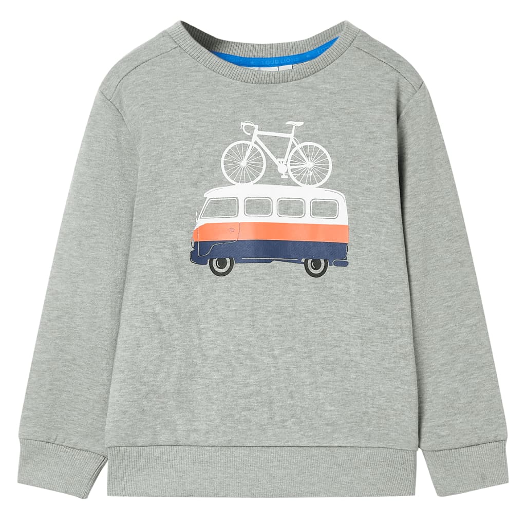 Sudadera para niños caqui claro mélange 116