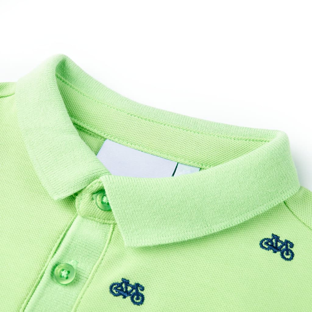 Polo per bambini verdi neon 104