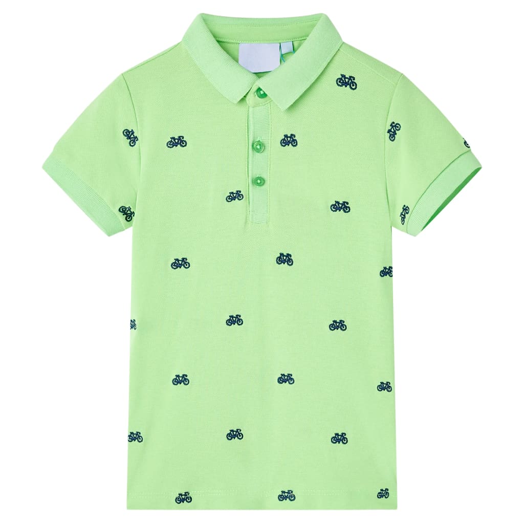 Polo de niños verde neón 104