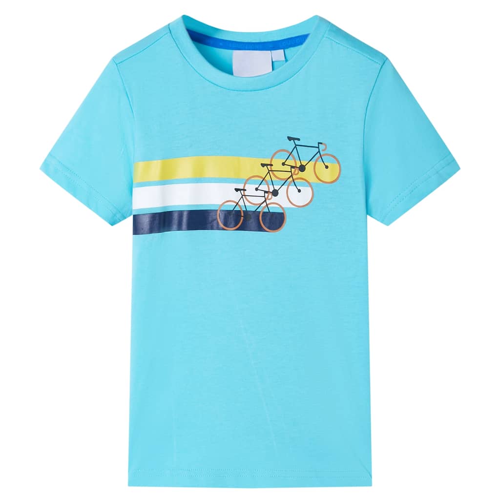 Vetonek Camiseta infantil de manga corta color aguamarina 92