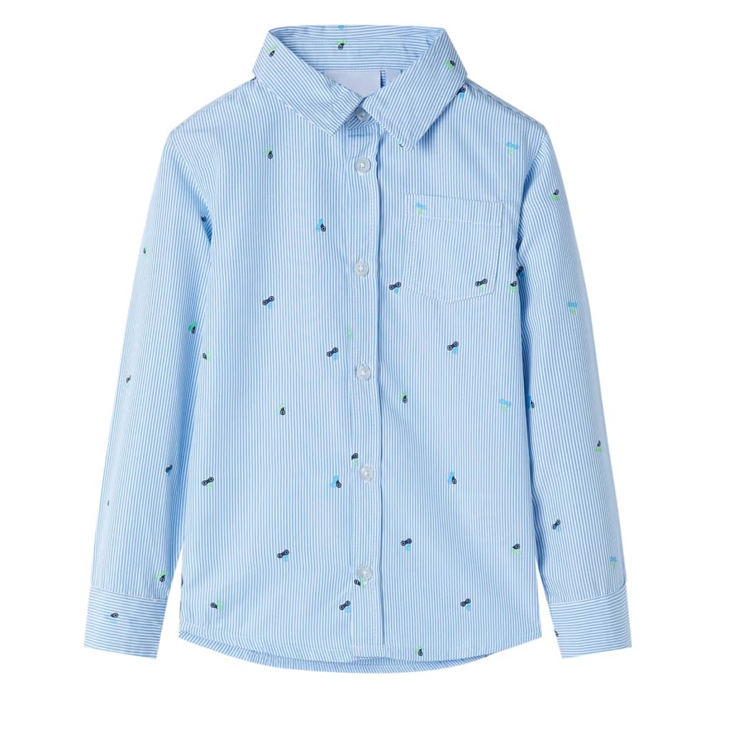 Camisa infantil azul claro 92