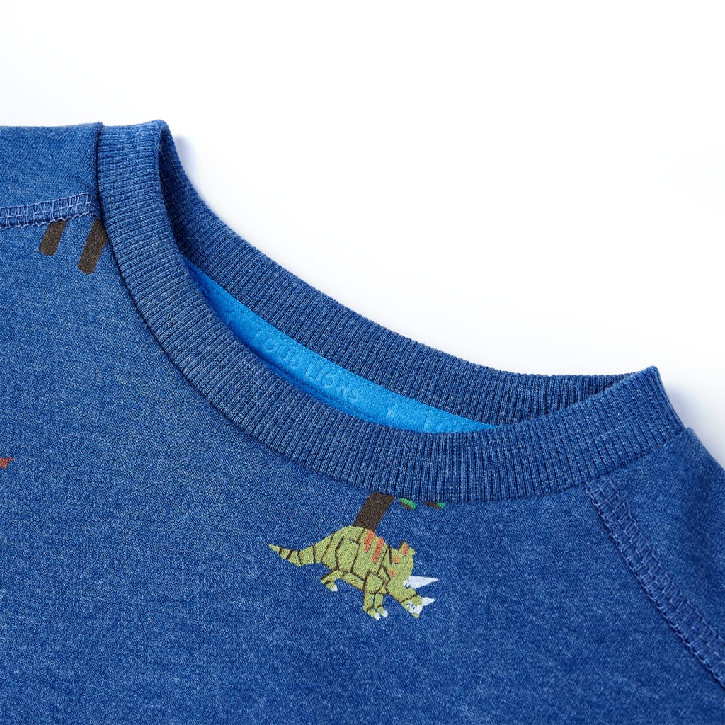 Dark Blue Children's Sweatshirt Mélange 140