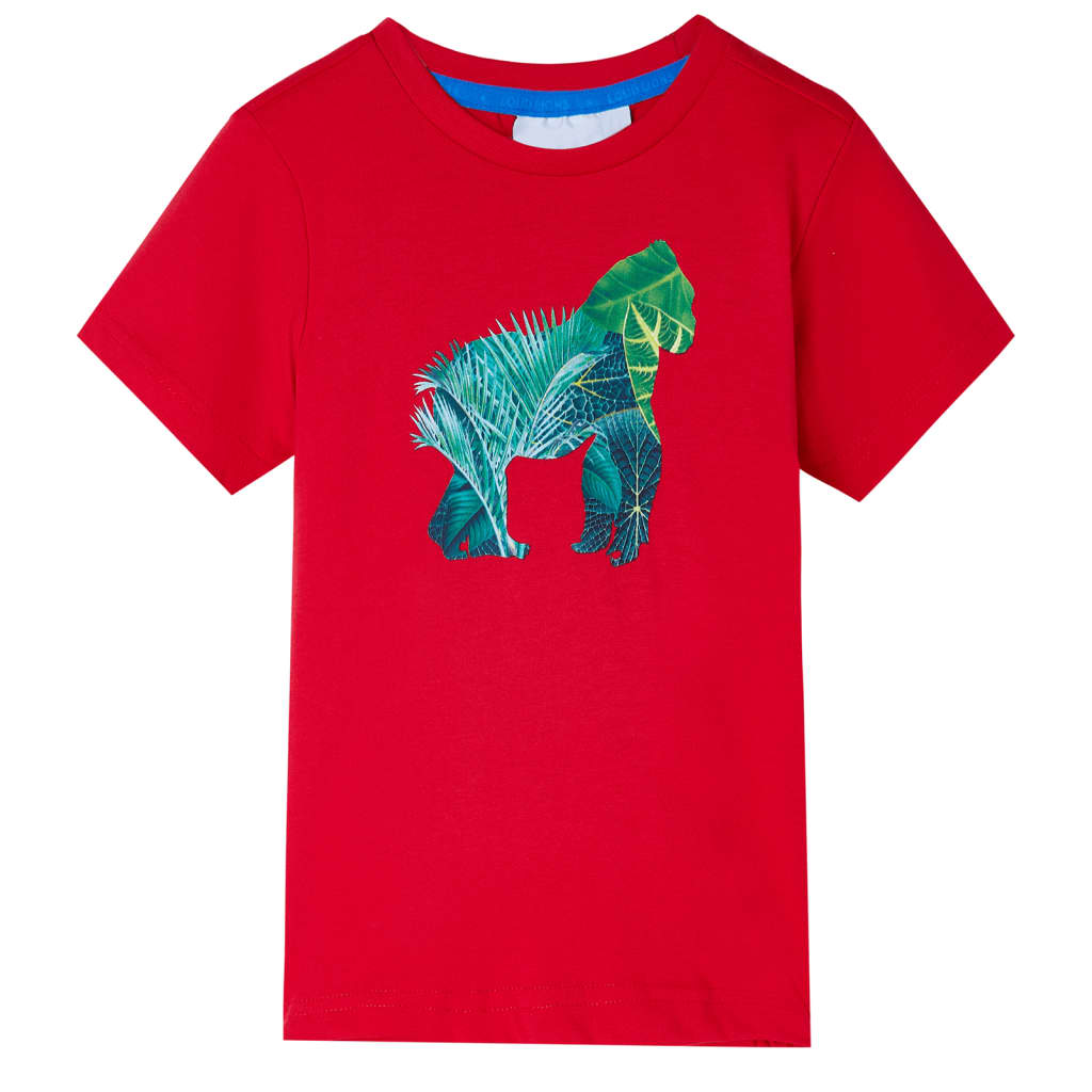 Camiseta infantil color rojo 92