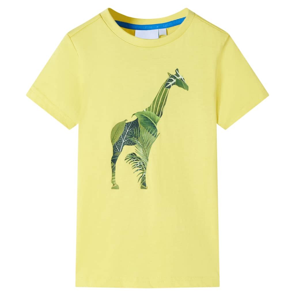 Camiseta infantil amarillo 104