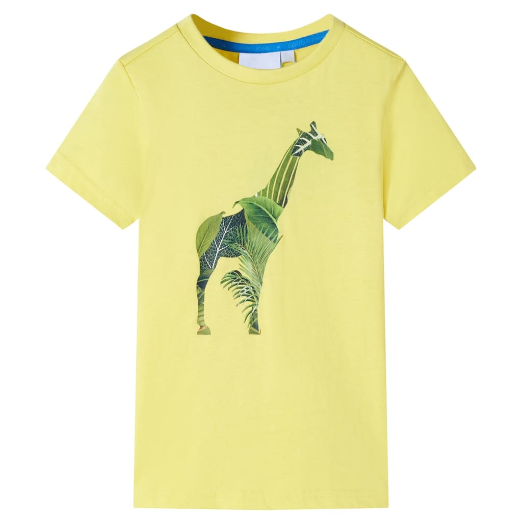 Camiseta infantil amarillo 128