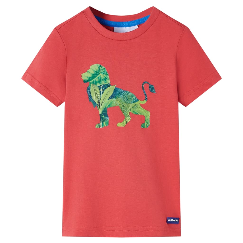 Camiseta infantil color rojo 92