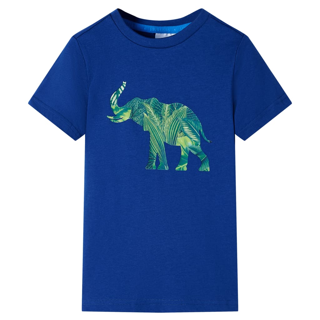 Camiseta infantil azul oscuro 140