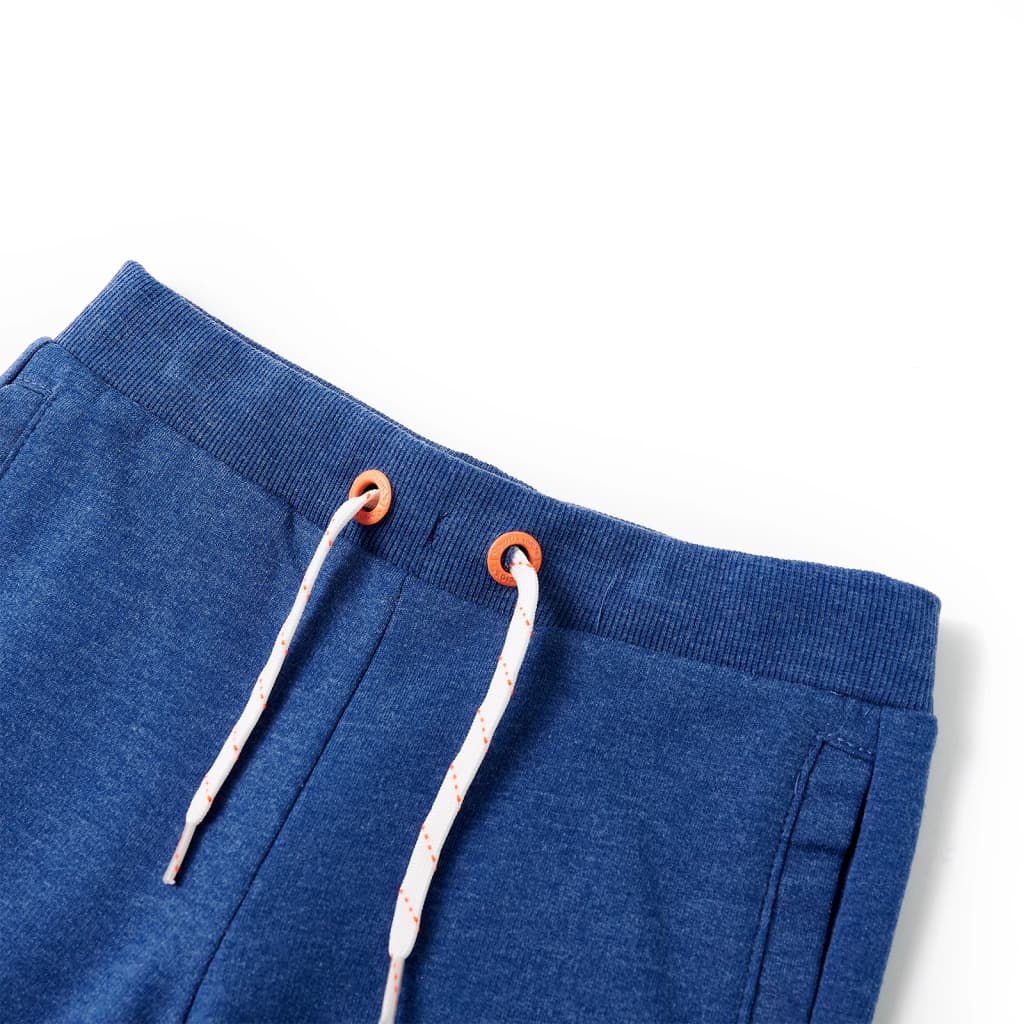 Pantaloncini a cordone blu scuro mélange 140