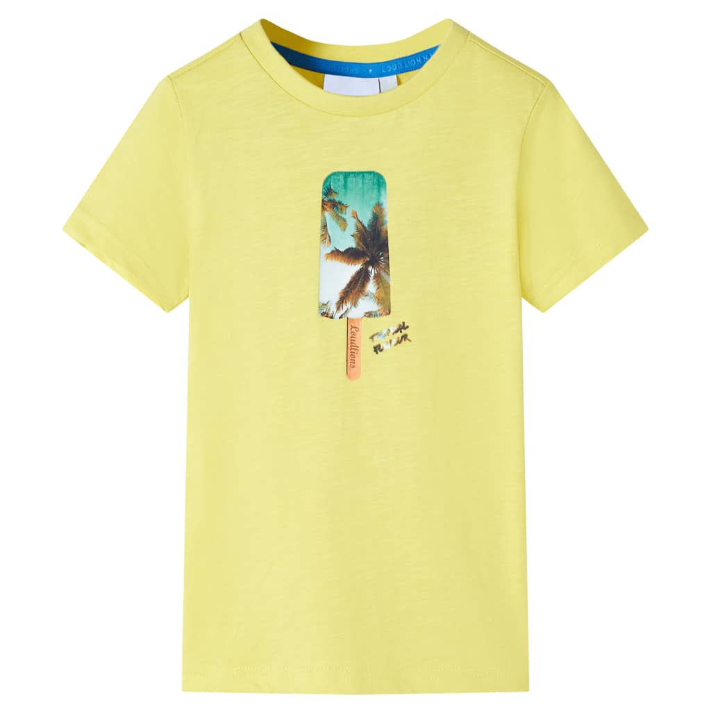 Camiseta infantil amarillo 104