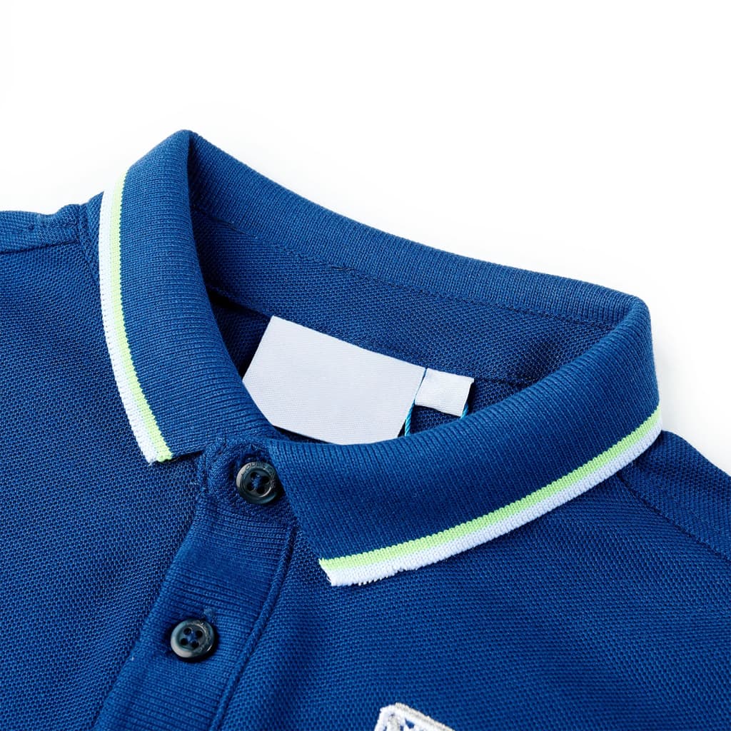 Polo de niños azul oscuro 140