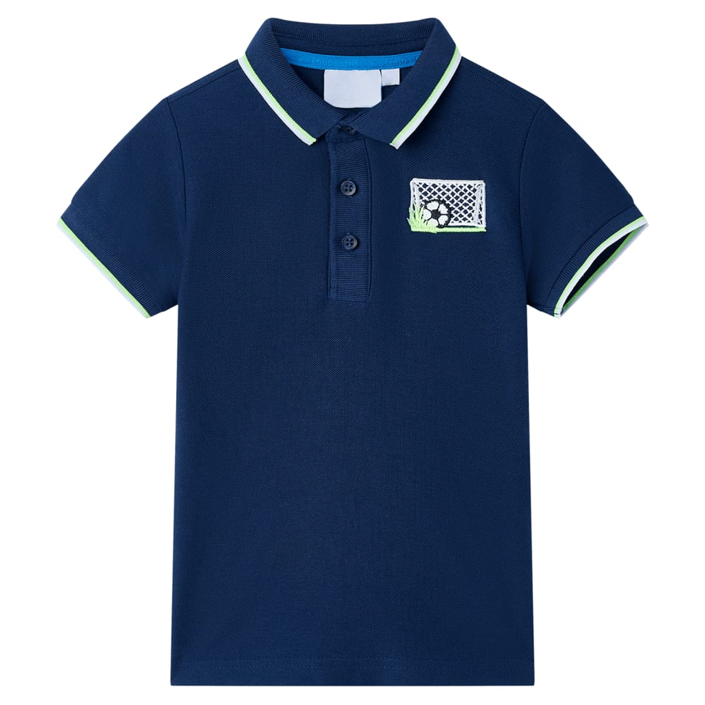 Polo de niños azul oscuro 92