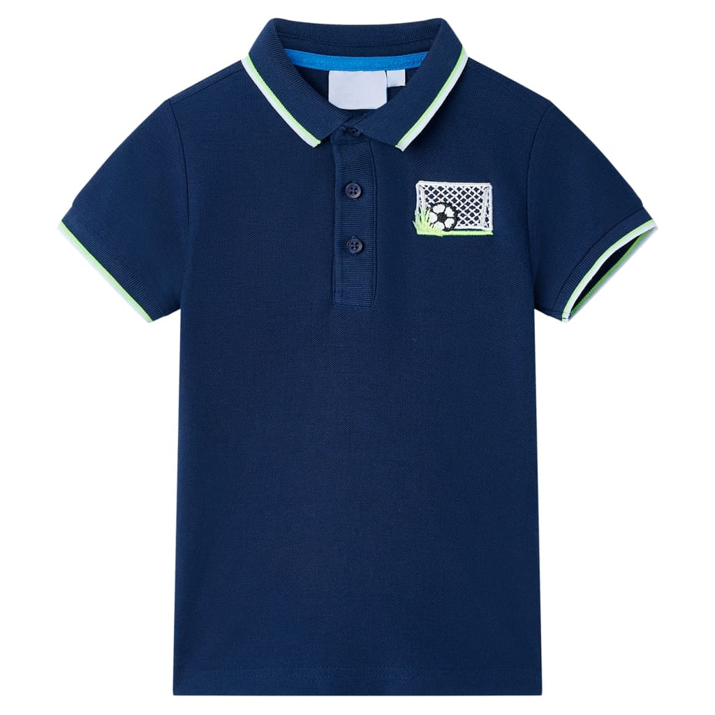 Polo de niños azul oscuro 116