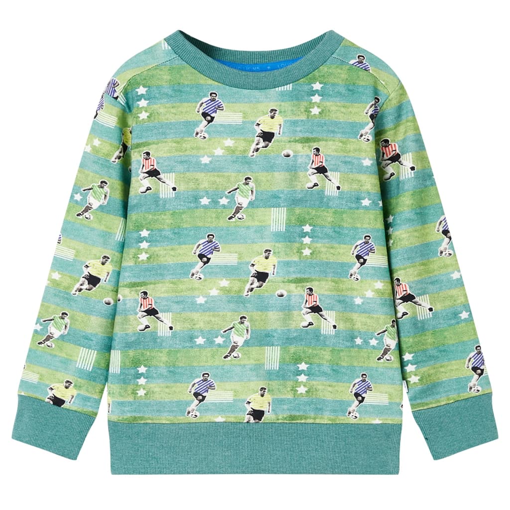 Sudadera para niños verde claro mélange 92