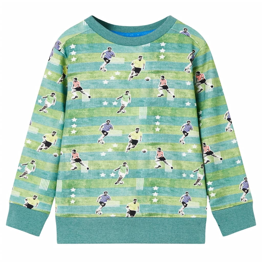 Sudadera para niños verde claro melange 104