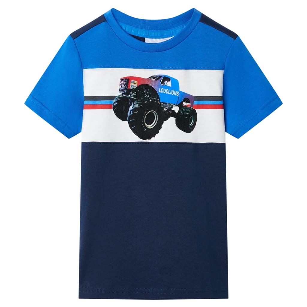 Vetonek Camiseta de niños azul y azul marino 104