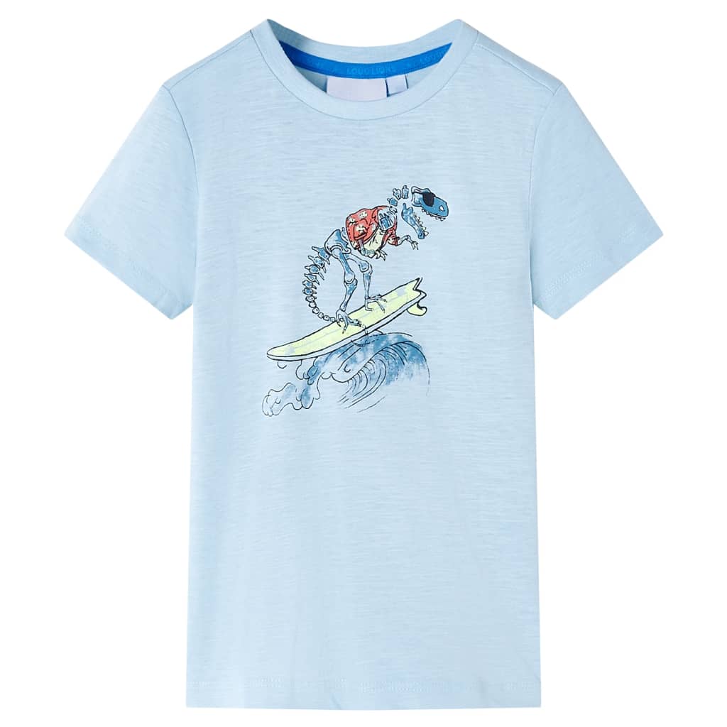 Camiseta infantil azul claro 116