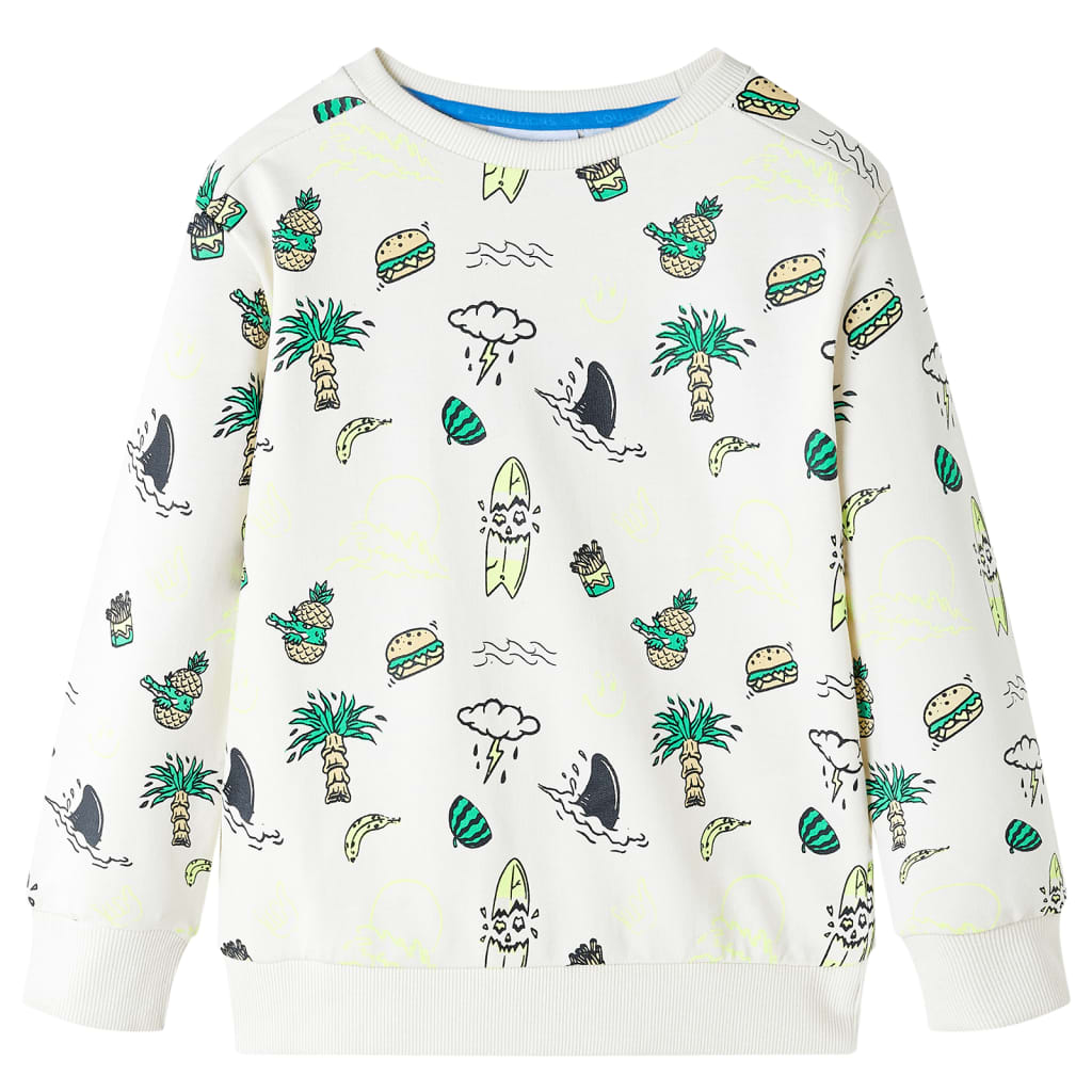 Sudadera infantil color crudo suave 128