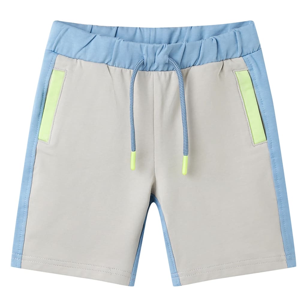 Pantalón corto para niños con cordón azul 104