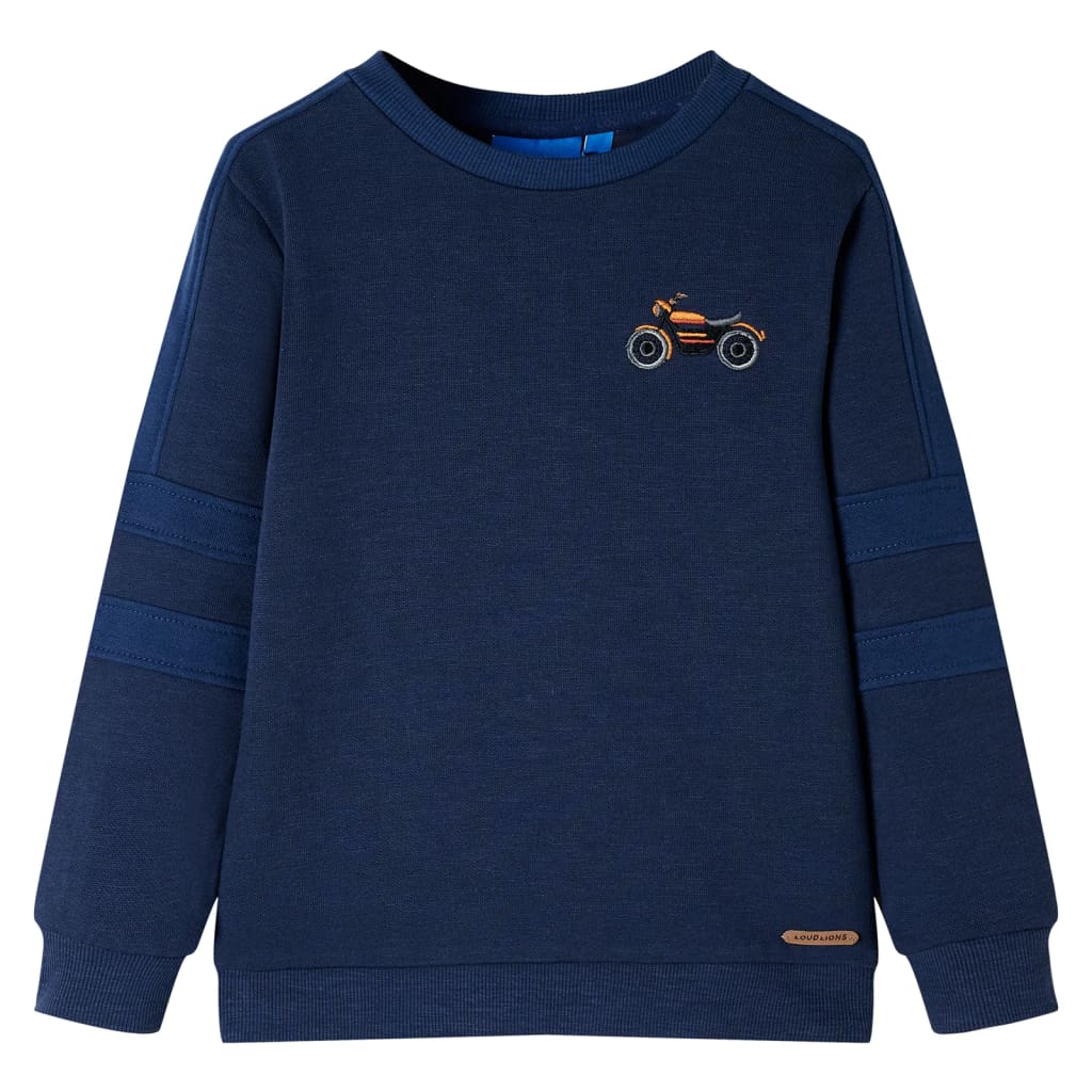 Sudadera infantil azul marino mélange 92