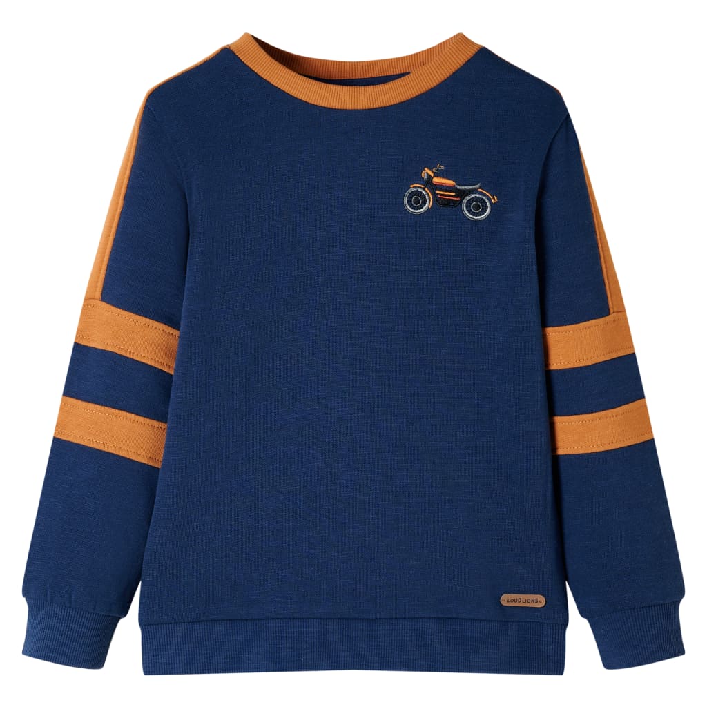 Sudadera infantil azul añil 92