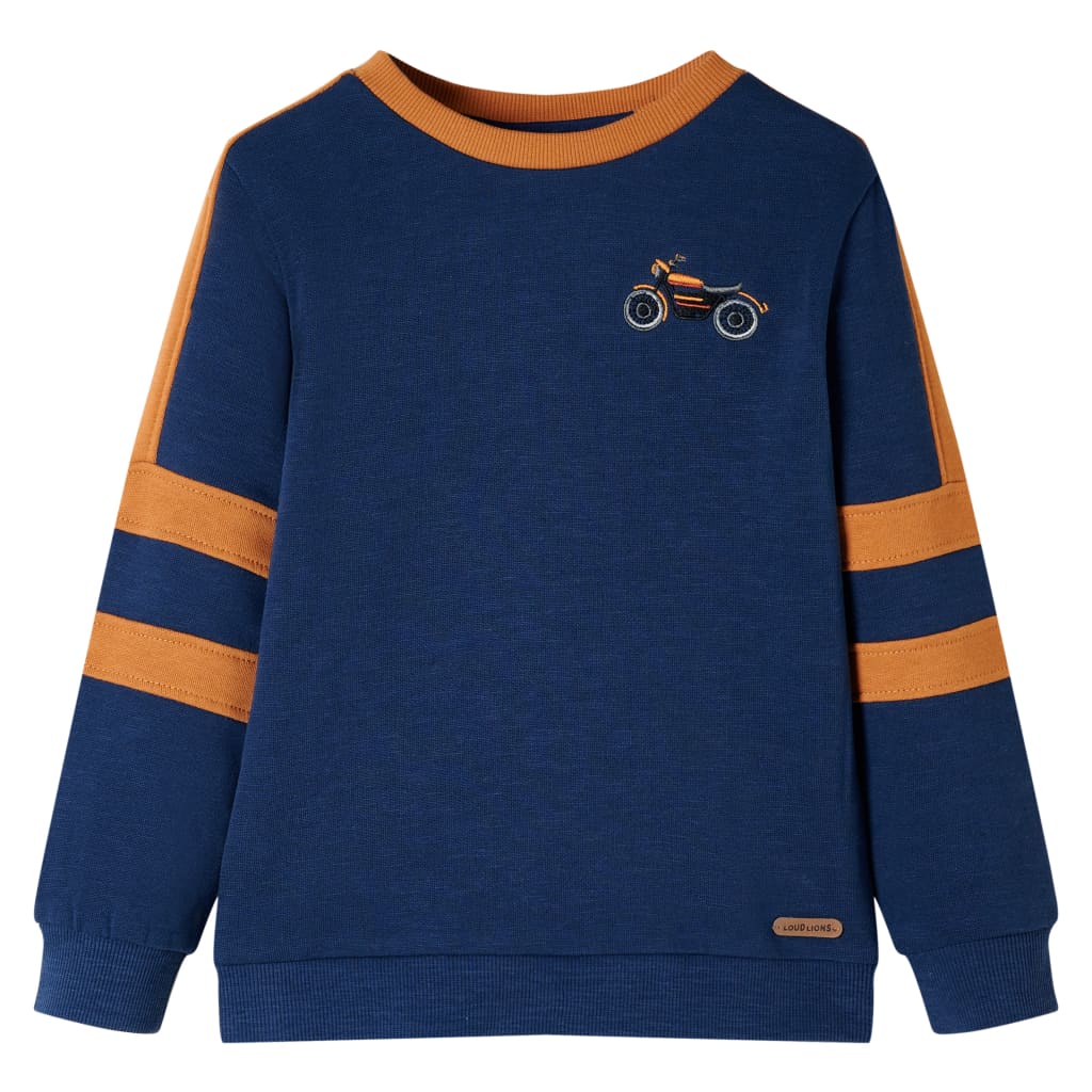 Sudadera infantil azul añil 128