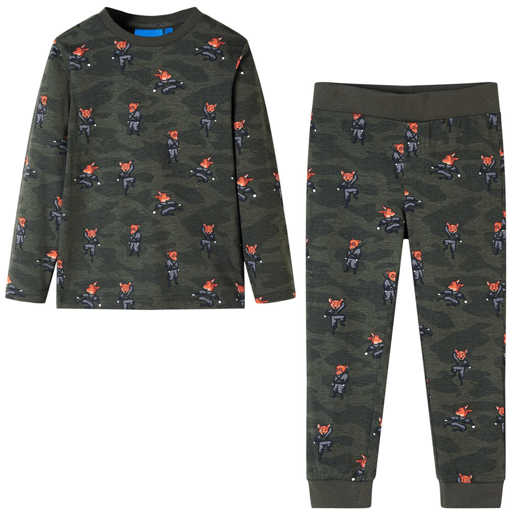 Vetonek Pijama infantil de manga larga caqui 92