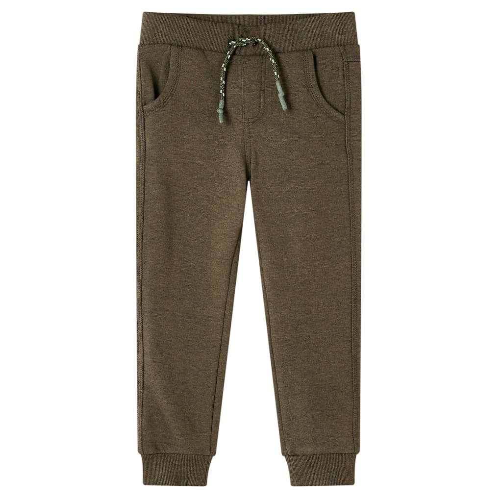 Pantalón de chándal infantil caqui mélange 104