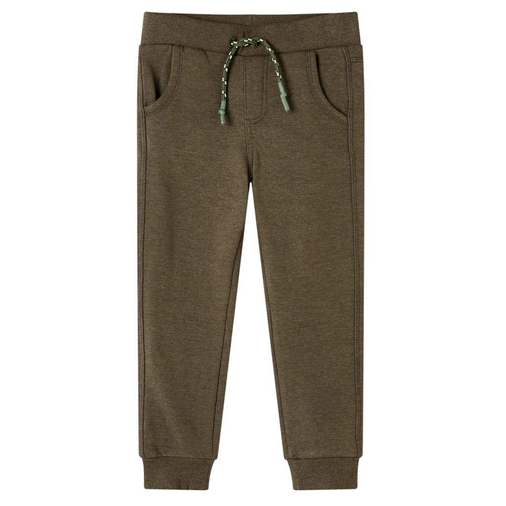 Pantalón de chándal infantil caqui mélange 140