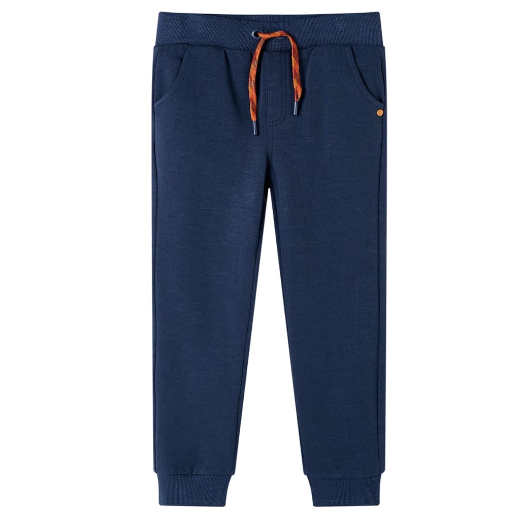 Pantalones de chándal infantiles azul marino mélange 92