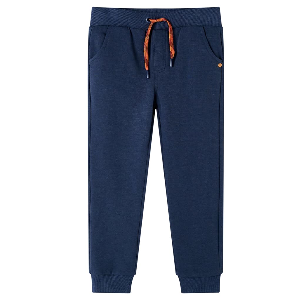 Pantalones de chándal infantiles azul marino mélange 104