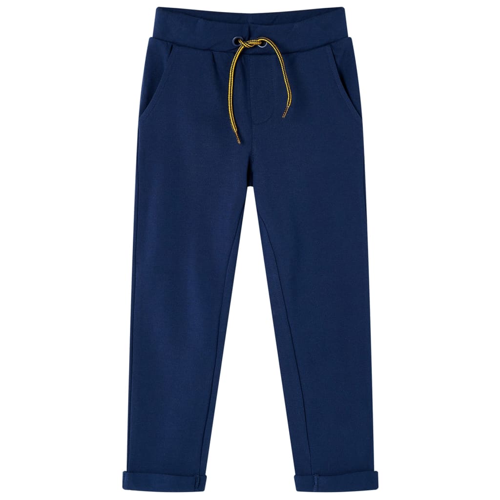 Vetonek Pantalones infantiles con cordón azul marino 104