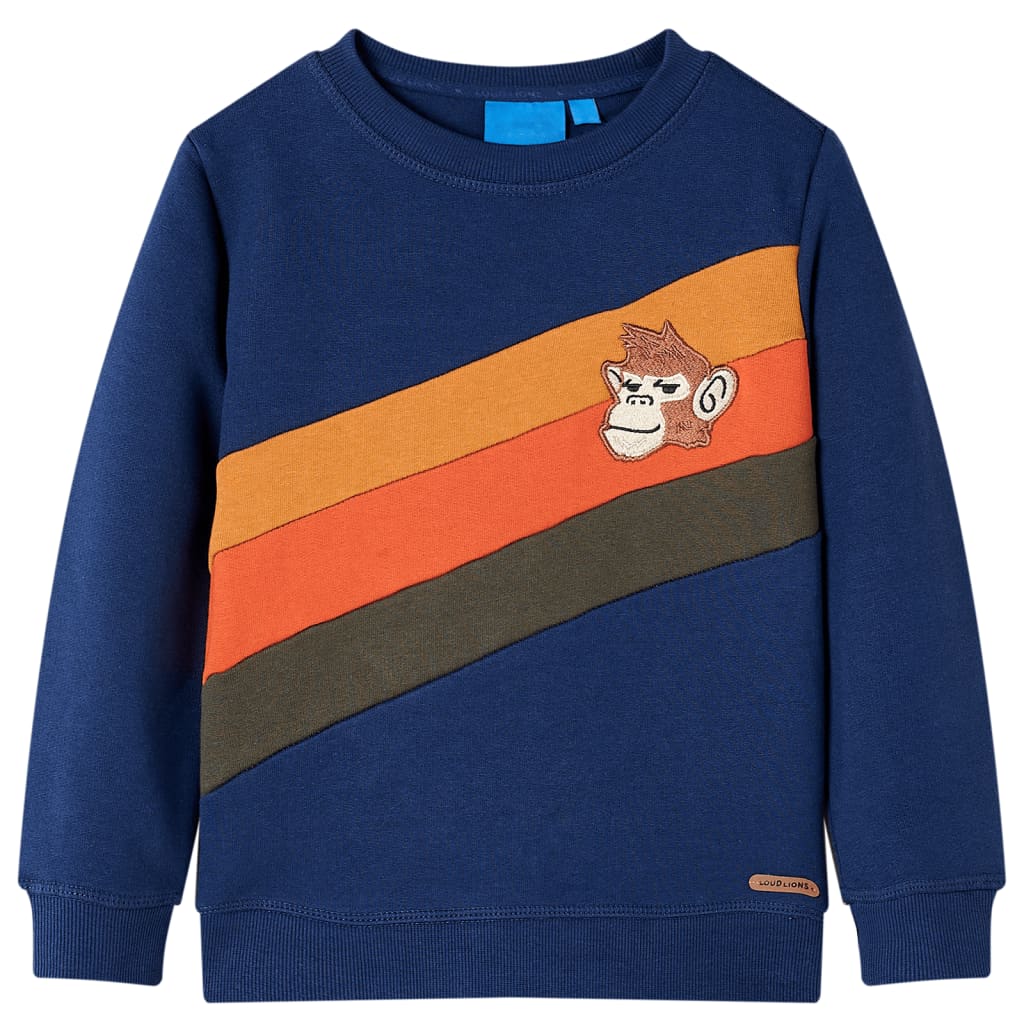 Sudadera infantil azul marino 92