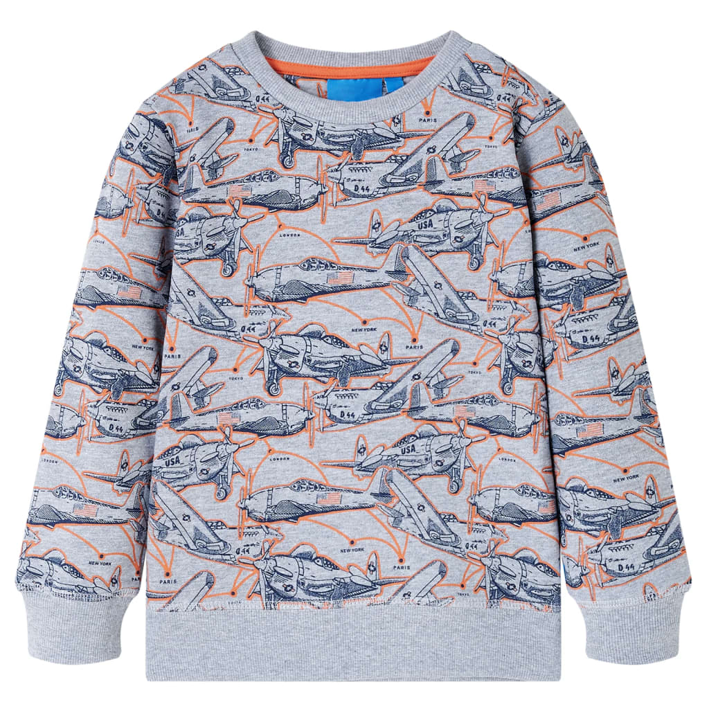 Sudadera infantil gris mélange 92