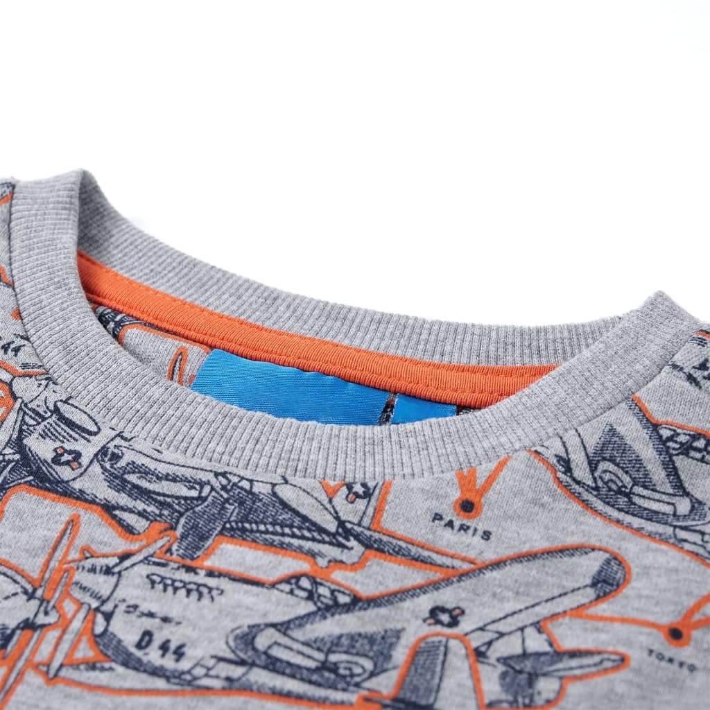 Sudadera infantil gris mélange 116