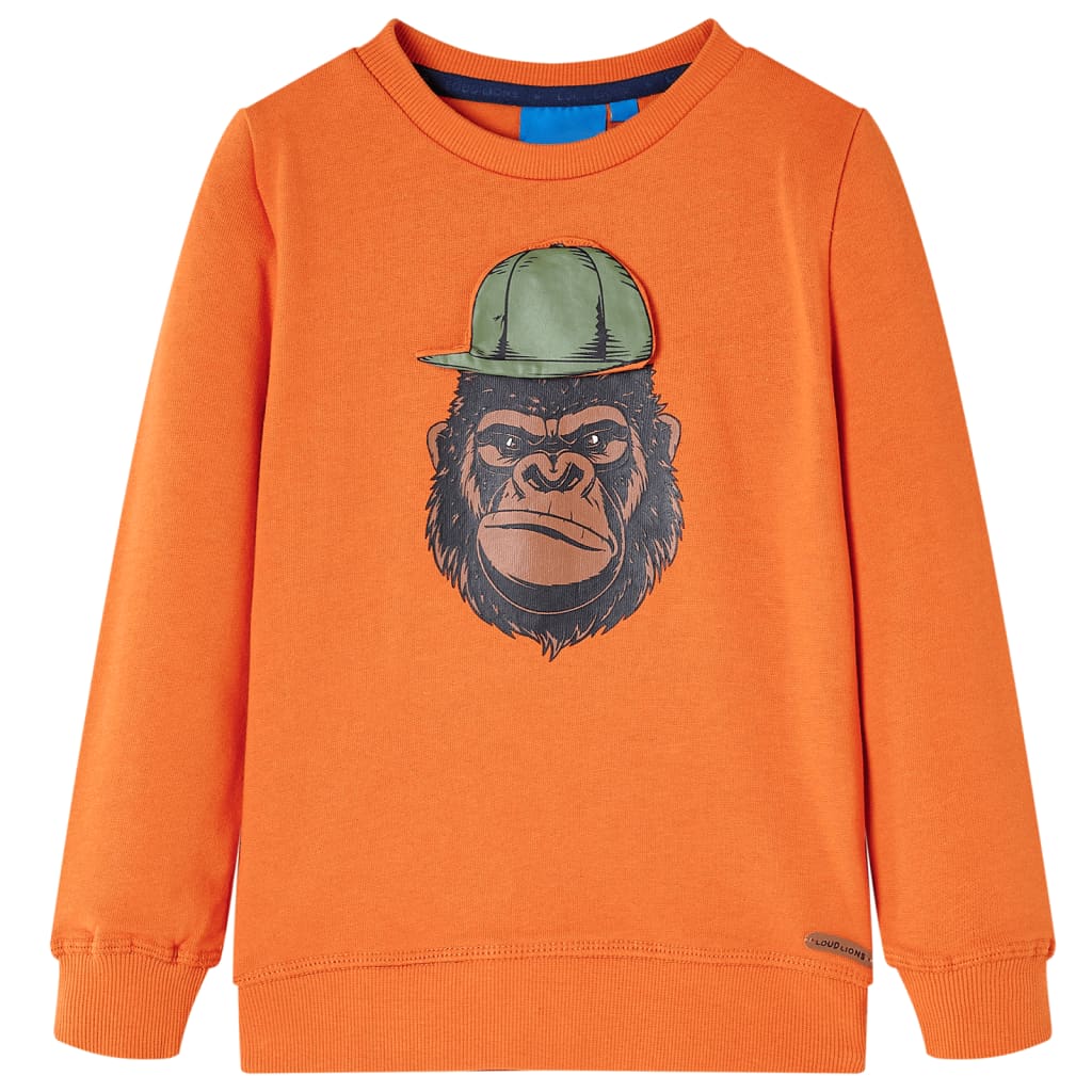 Sudadera infantil naranja oscuro 92