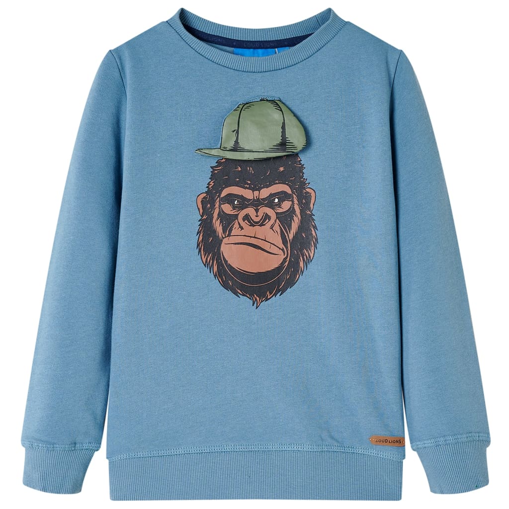 Sudadera infantil azul medio 92