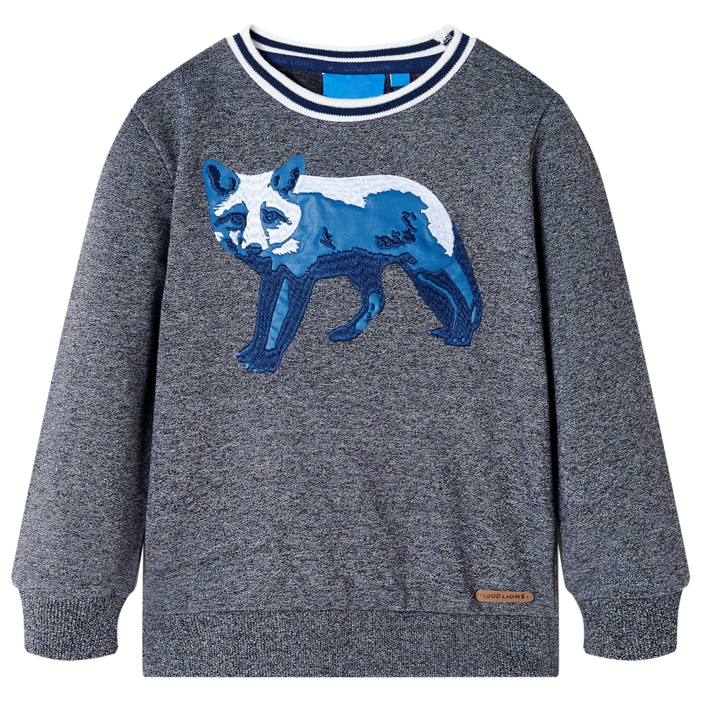 Sudadera infantil azul marino mélange 92