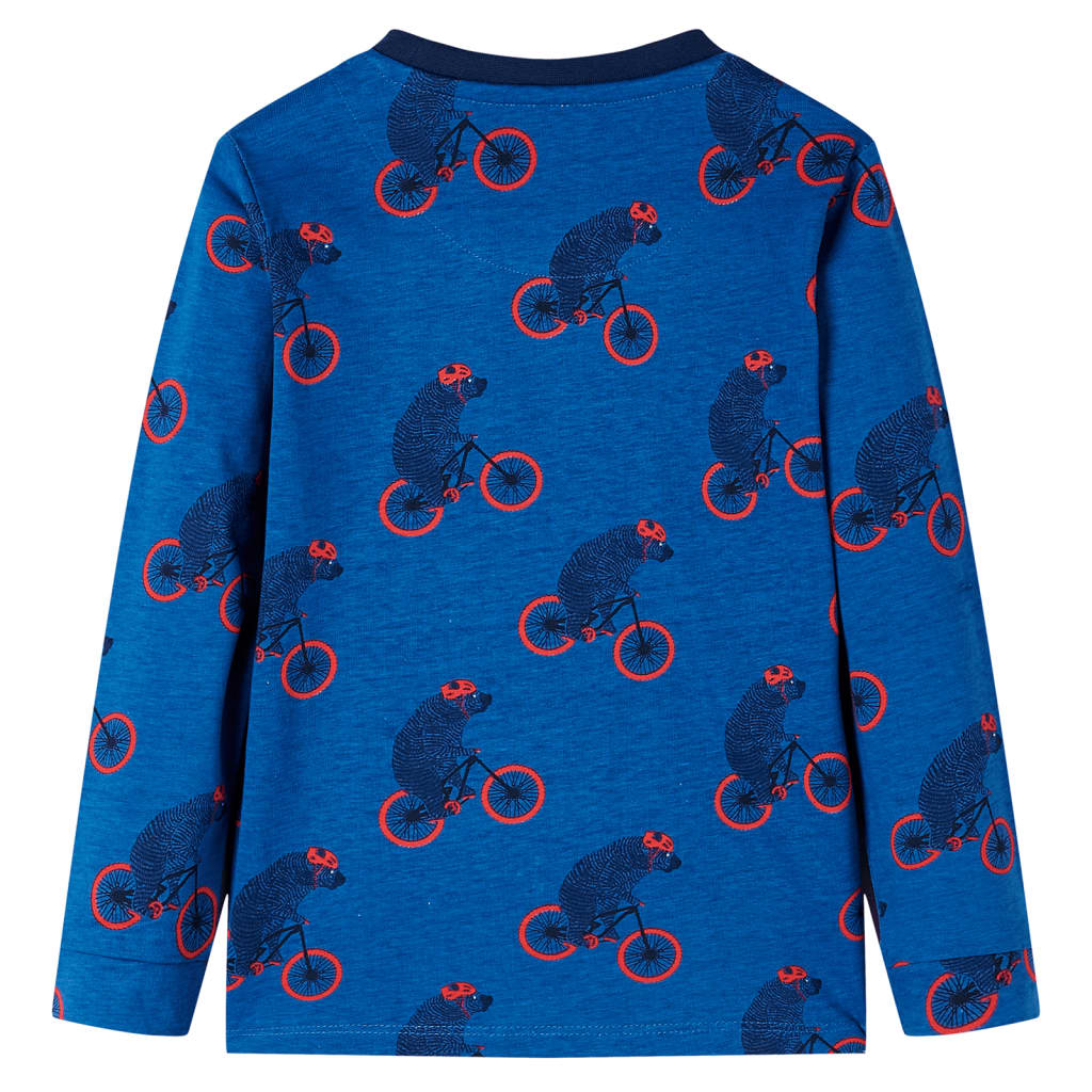 Children's long -sleeved oil pajamas 92