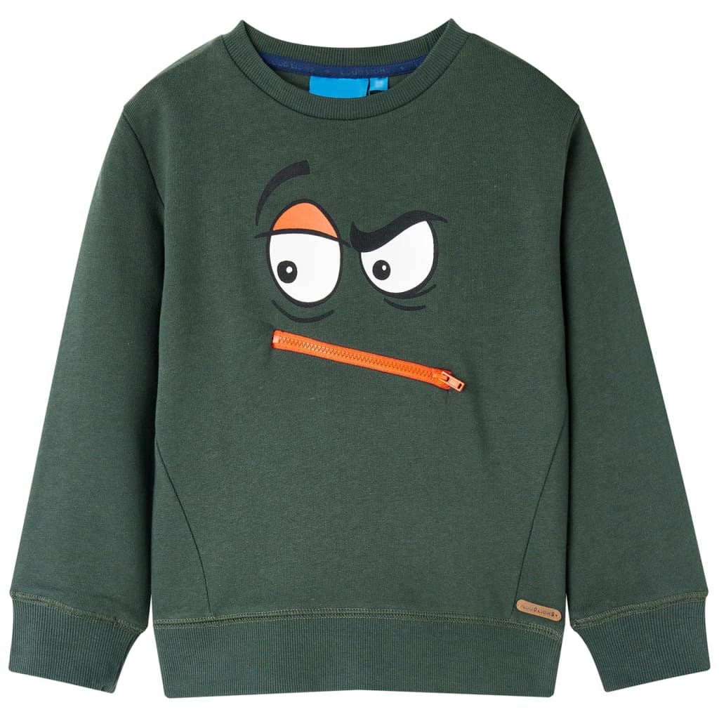 Sudadera infantil verde oscuro 92