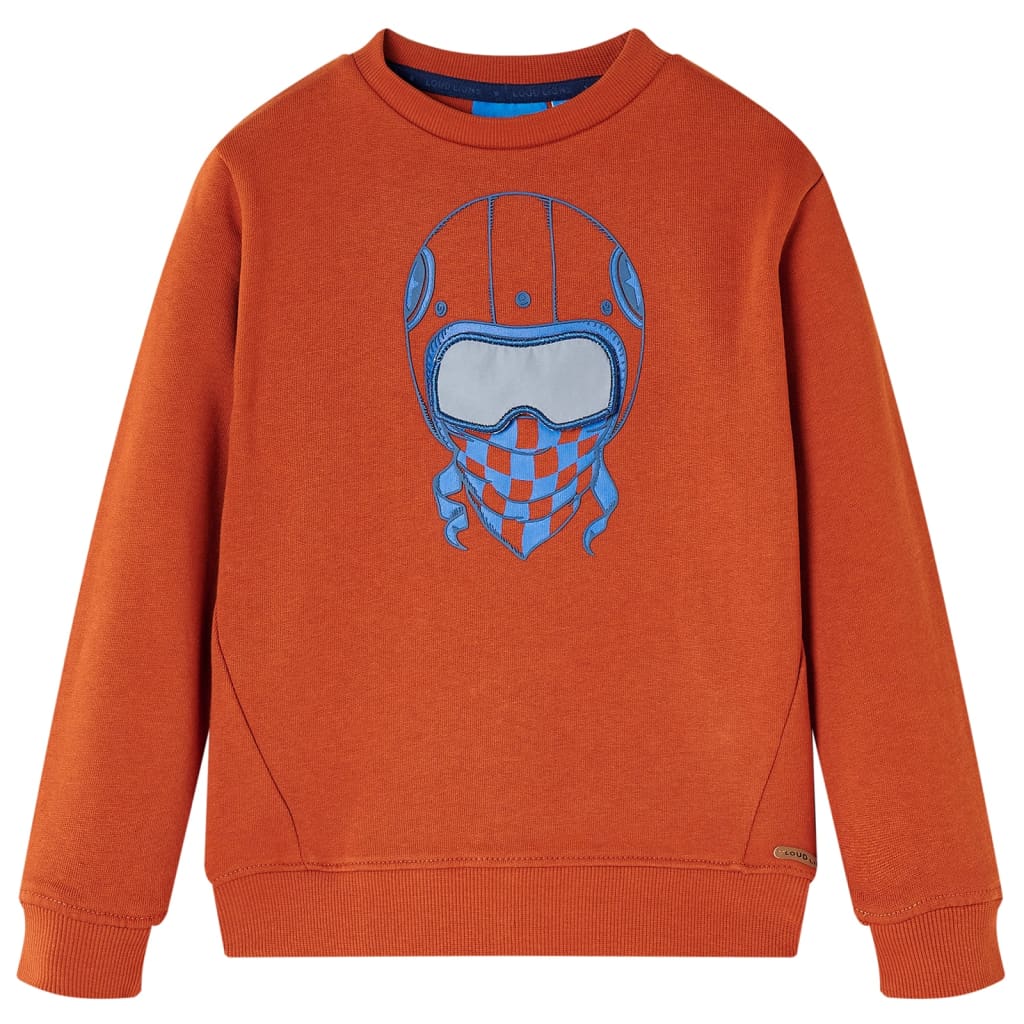 Sudadera infantil color teja claro 92