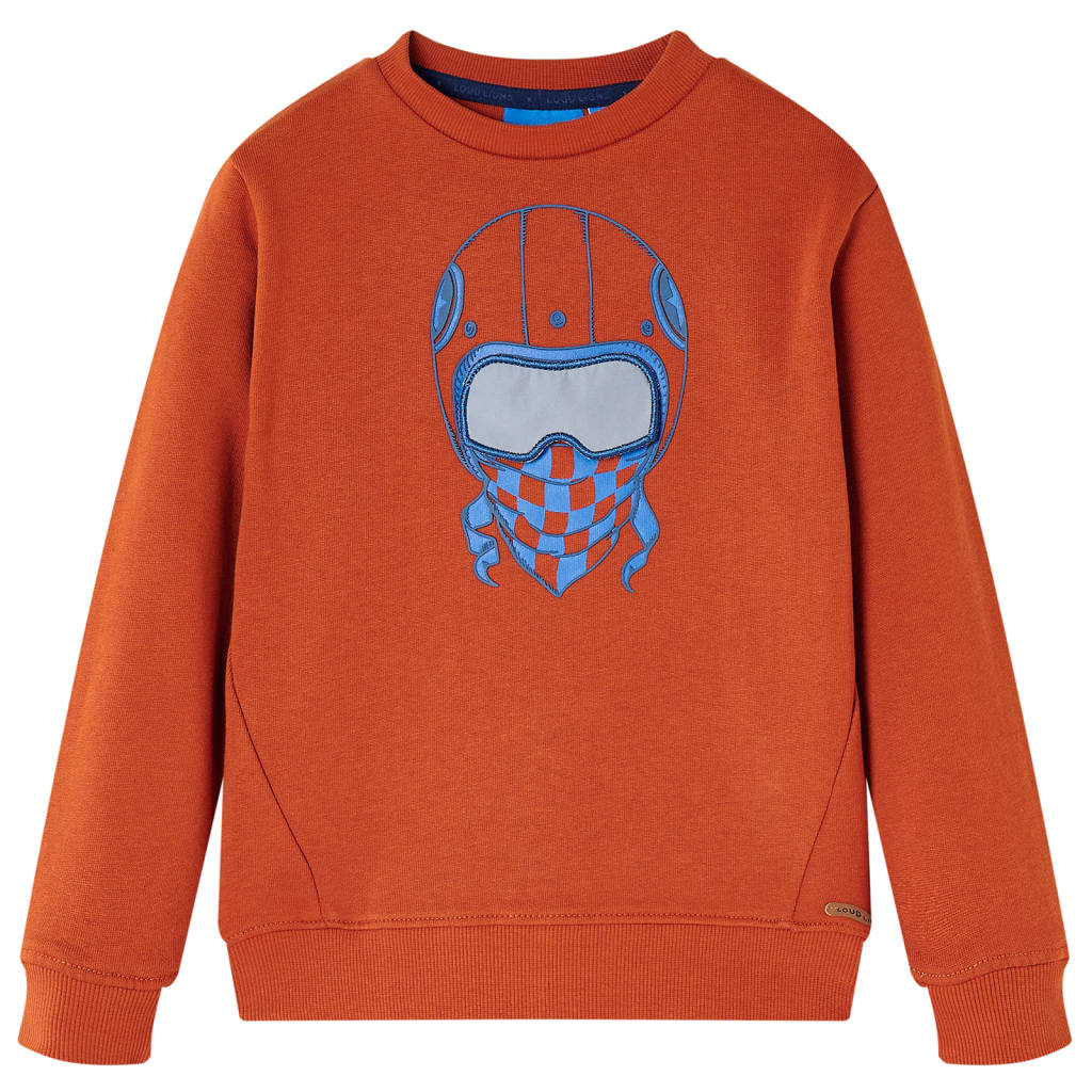 Sudadera infantil color teja claro 140