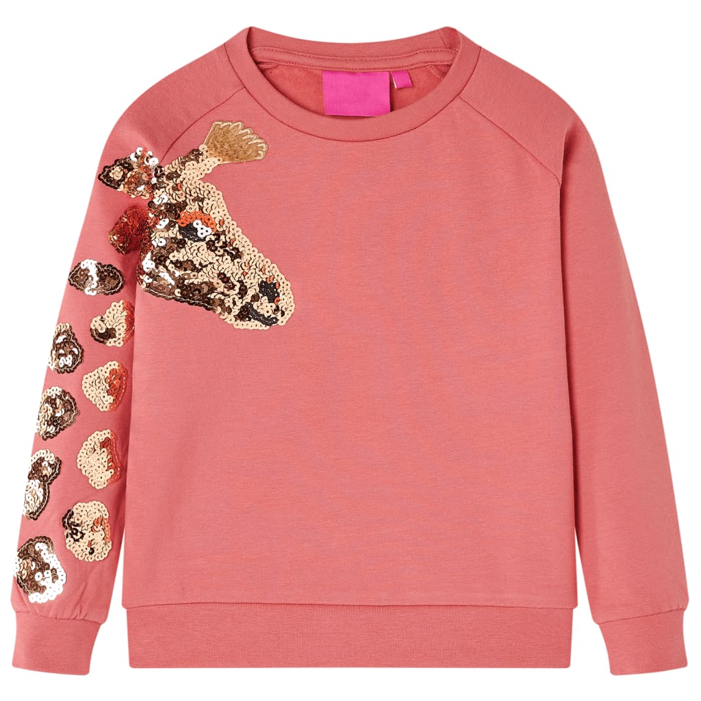 Sudadera infantil rosa envejecido 104