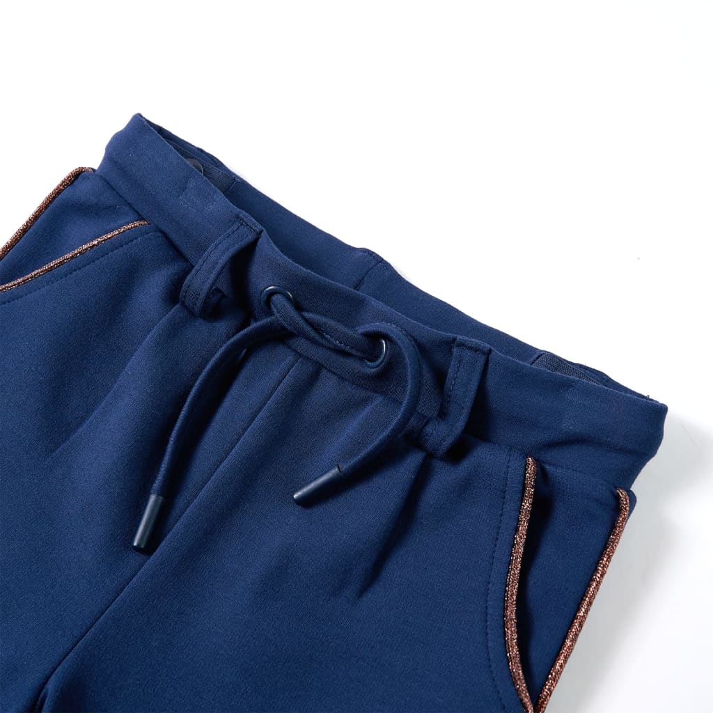 Pantaloni per bambini con cavo blu navy 92