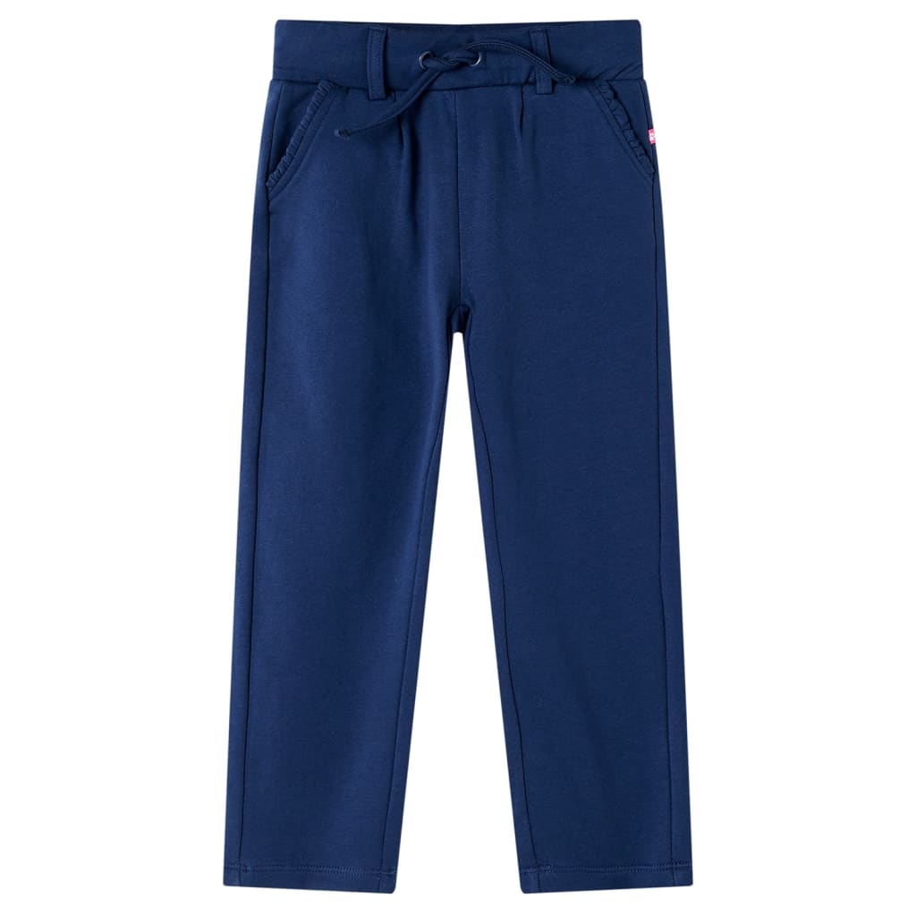 Vetonek Pantalones infantiles con cordón azul marino 92