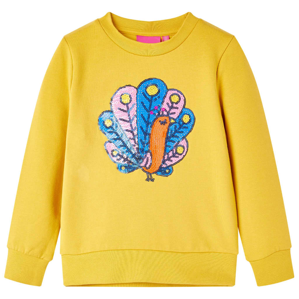 Sudadera infantil ocre oscuro 104