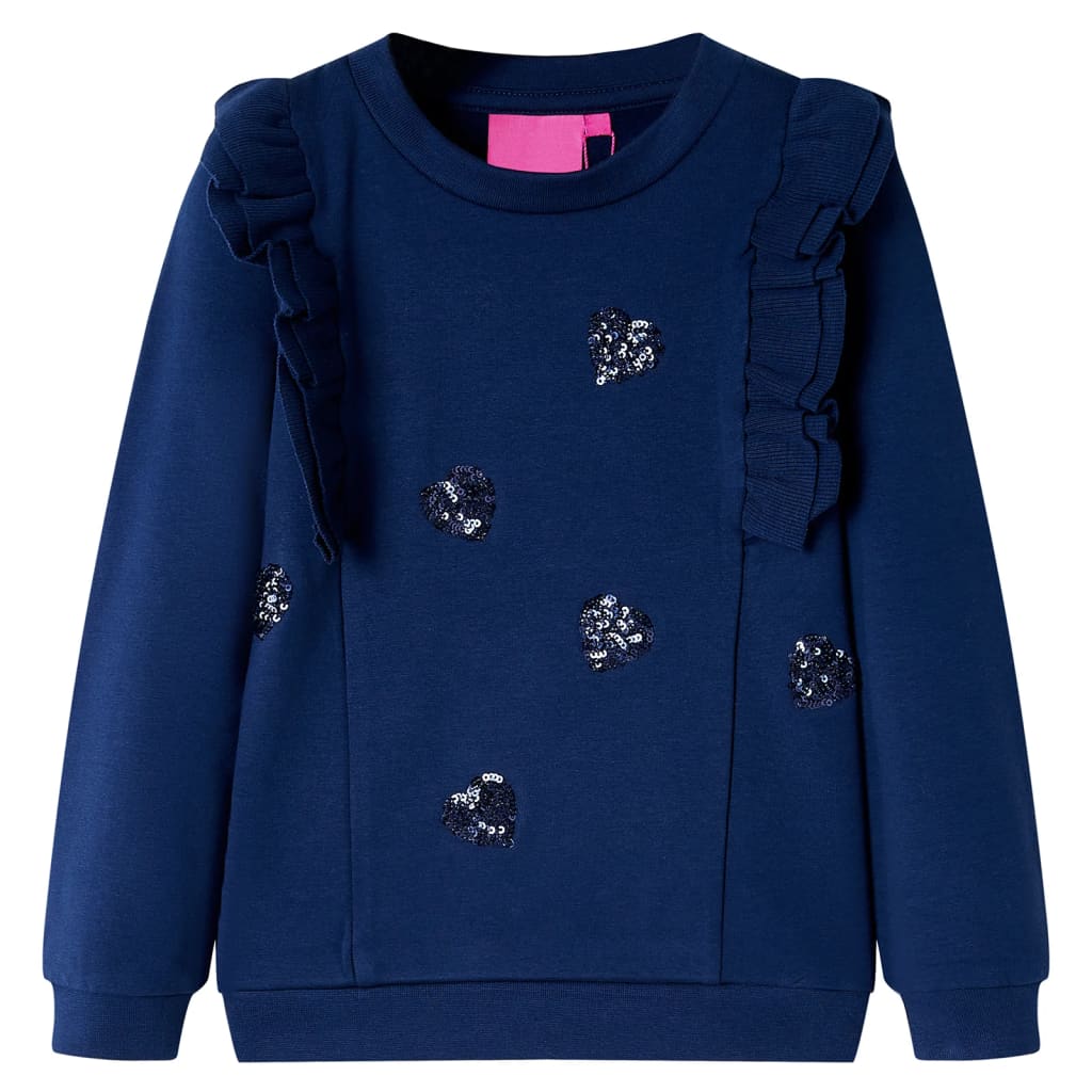 Sudadera infantil azul marino 116