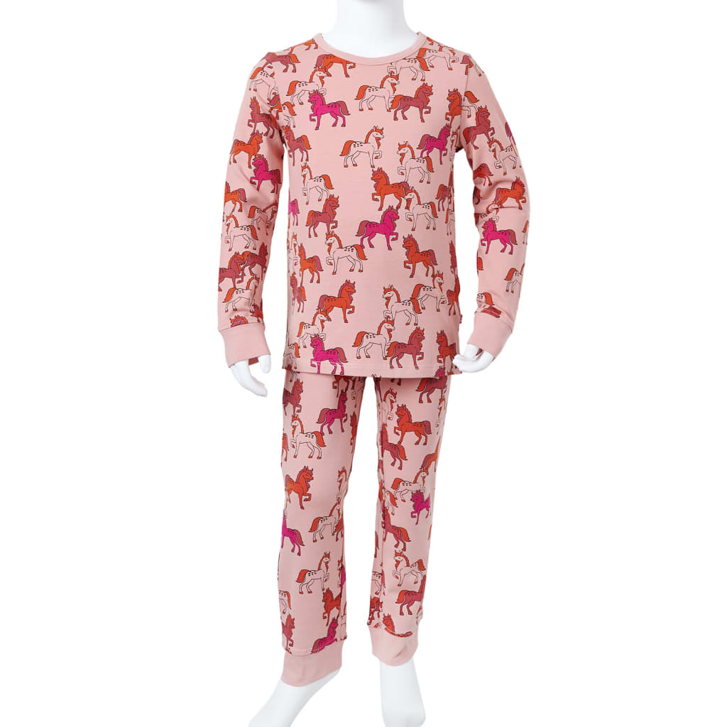 Pajama rose long des enfants 104